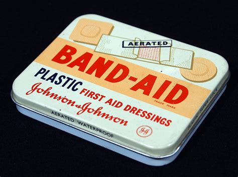 vintage band aid tins